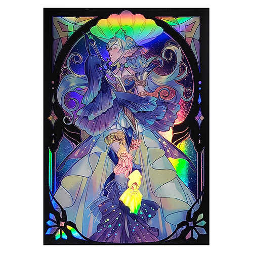 游戏王卡套珠泪白银城小蓝白森林卡牌套卡片第二层保护妹套63x90 - 图3