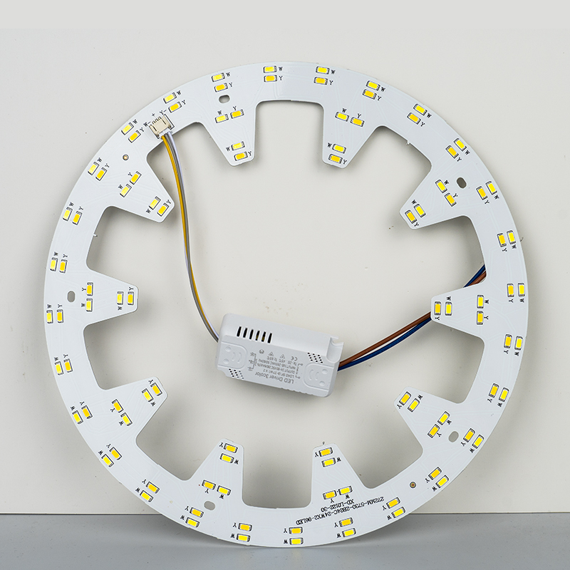 LED圆形齿轮改造板12W18W24W三色变光白光吸顶灯替换灯芯卧室餐厅 - 图0