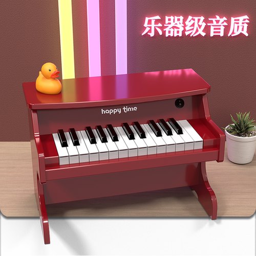 快乐年华儿童钢琴木质电子琴初学小男女孩宝宝音乐玩具岁礼物迷你 - 图3
