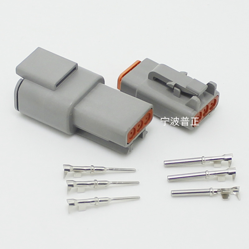 汽车防水接插件DTM04-2P3P4P6P8P12P DTM06-2S3S4S6S8S12S 234孔 - 图1