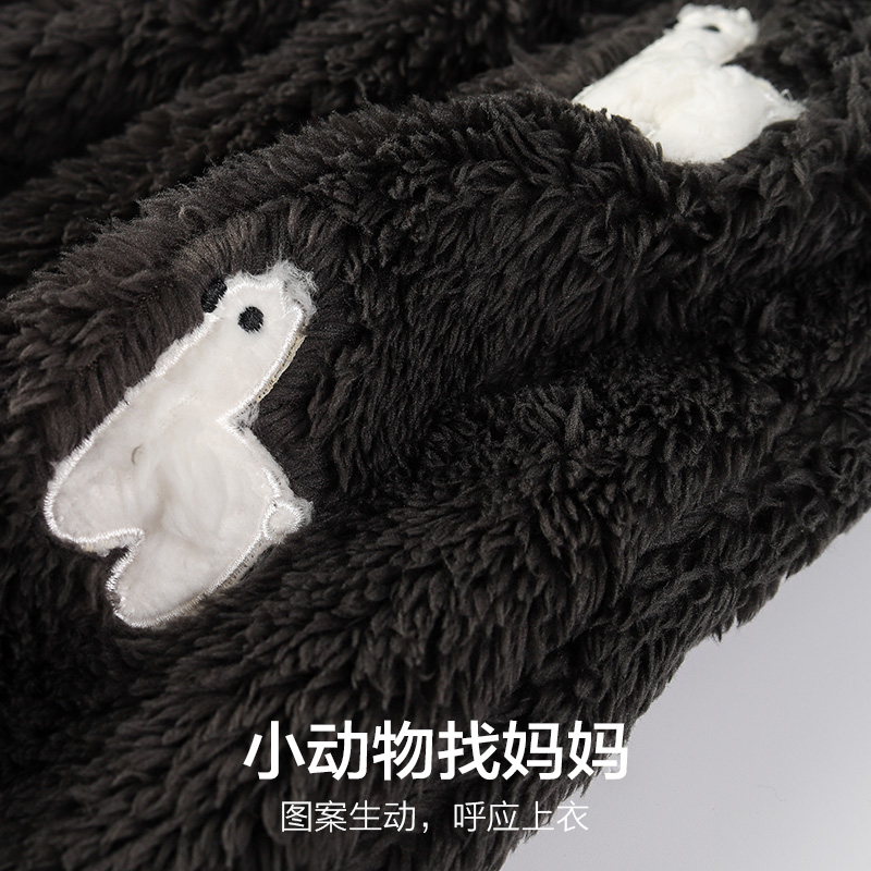 冬季睡衣女珊瑚绒两件套韩版可爱卡通可外穿秋冬家居服法兰绒套装,淘宝优惠券,粉丝福利购,淘宝优惠卷