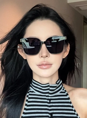 2025新款超大方框圆脸显瘦高级网感太阳眼镜女潮度假遮阳防晒墨镜