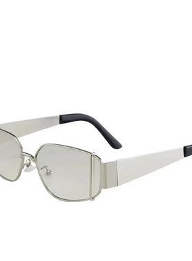 复古水银太阳眼镜街拍欧美y2k千禧风未来感小众嘻哈墨镜韩版高级