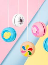Yoyo Ball with Fried Balls Children 8-Year-Old Puzzle Kindergarten Girl Wood Roundabout Yo-yo Toys Classic Nostalgia