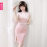 Новое модифицированное Cheongsam Guofeng Girls Daily Dress Drail Dress Новое сексуальное платье шикарное порт ежегодный конференц -юбка