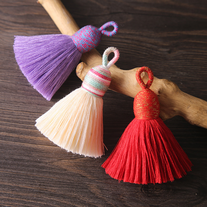 大号短胖棉线流苏穗子民族风饰品耳环配饰项链服饰螺纹帽包头吊坠,淘宝优惠券,粉丝福利购,淘宝优惠卷