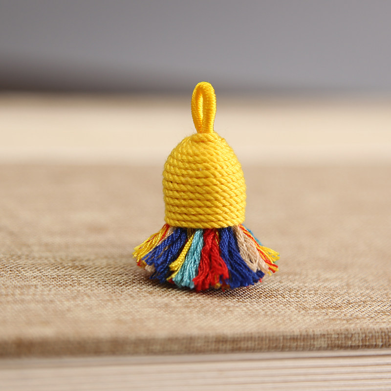 藏式手搓棉线流苏短款穗子菩提念珠配饰手串挂件手链项链饰品吊坠,淘宝优惠券,粉丝福利购,淘宝优惠卷