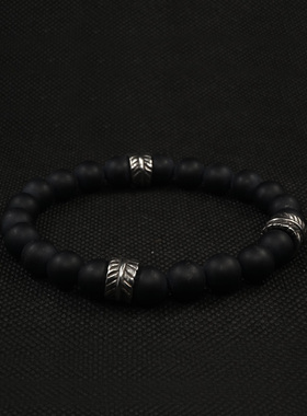 POHIER宝喜儿天然石羽毛手串