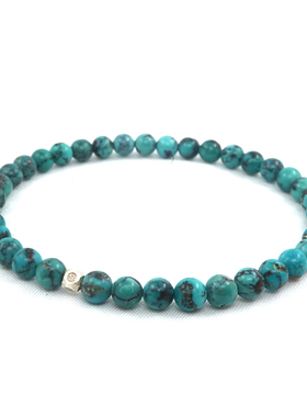 pohier潮男小众设计师绿松石银珠