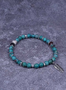 pohier小众设计原矿羽毛手工珠