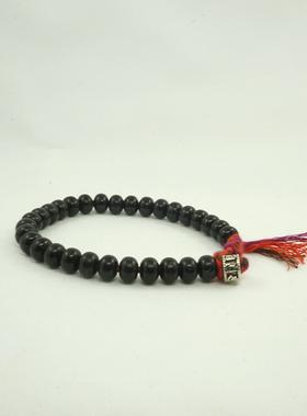 原创椰蒂纯银六字箴言情侣手链