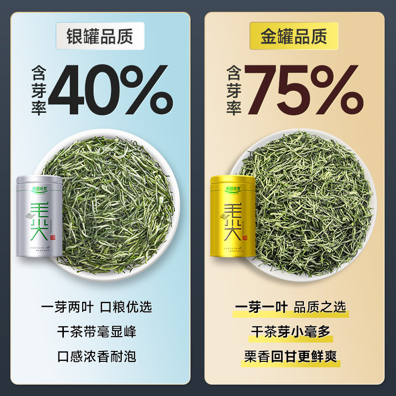 乐品乐茶2026新茶正宗毛尖碧螺春绿茶春茶明前特级父亲节茶叶250g