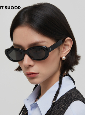 右店防紫外线椭圆多巴胺风太阳镜