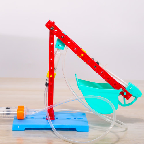 学生液压挖掘机diy模型 儿童科技小制作小发明手工科学小实验套装 - 图2