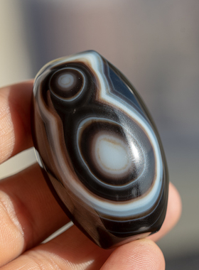 DIY药师玛瑙天珠象形九眼吊坠