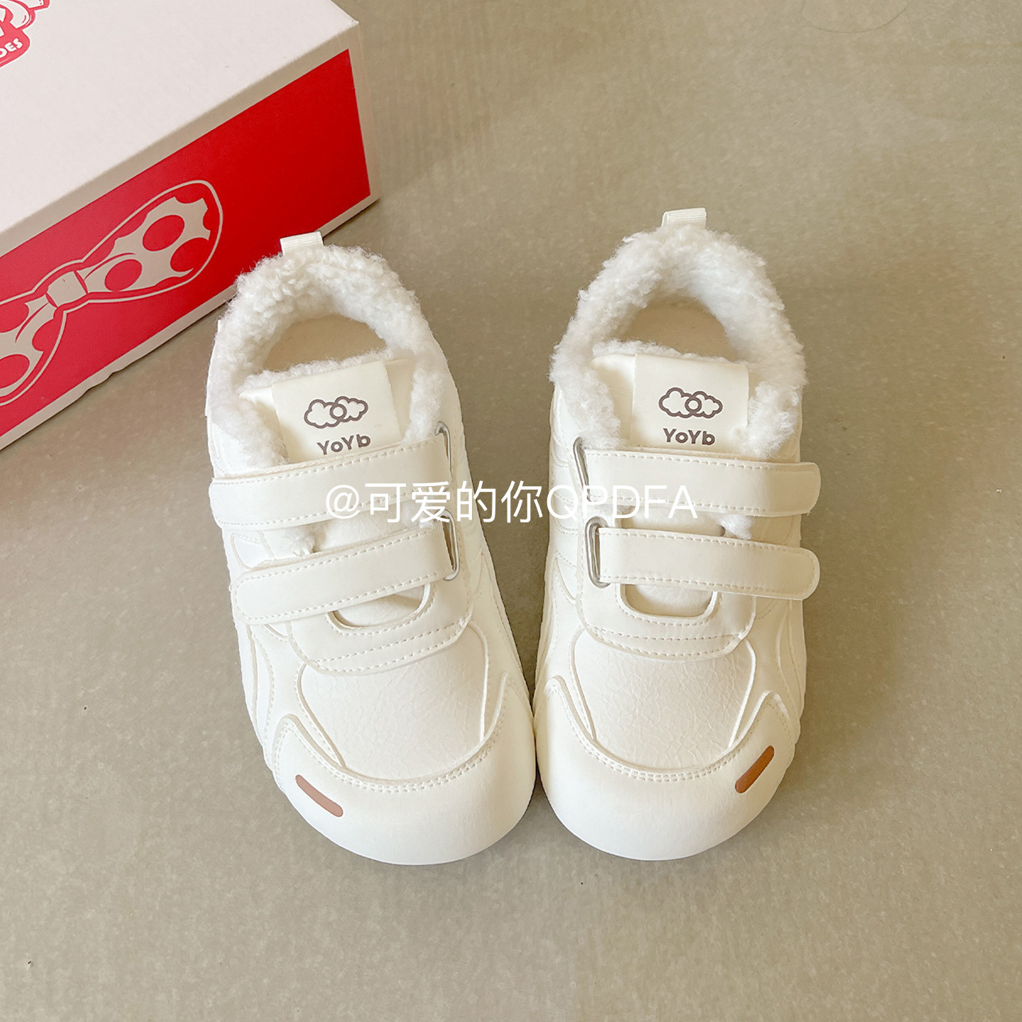 可爱的你 保暖加绒德训棉鞋女2025新款爆款冬季勃肯鞋厚底小白鞋,淘宝优惠券,粉丝福利购,淘宝优惠卷