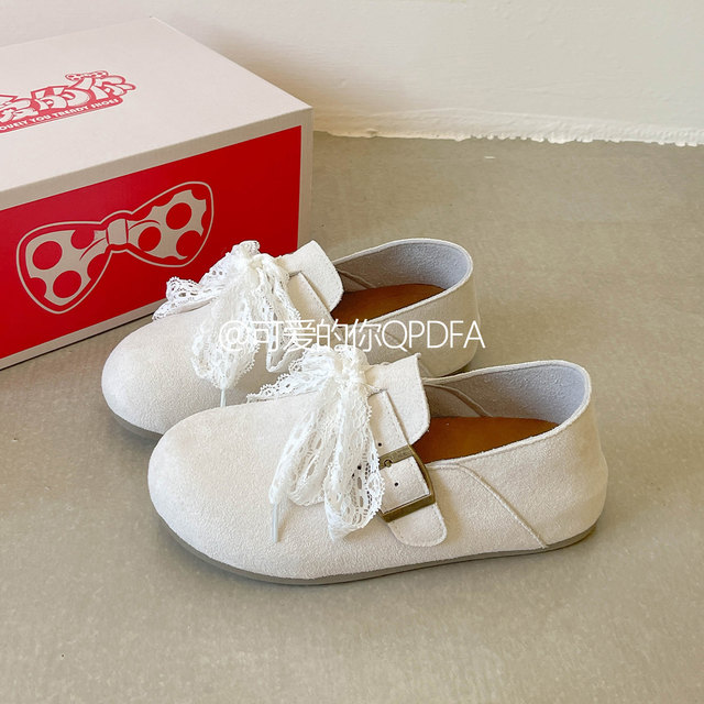 Lovely you, autumn and winter outer wear, 2025 new versatile flat-soled plus velvet all-inclusive Birkenstock shoes for women, casual shoes