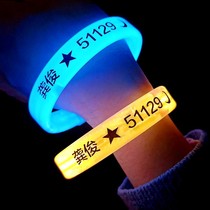 Customize the KTV atmosphere bracelet Acrylic Luminous Concert Activity Fluorescent Luminous Gleam Led Electronic Bracelet