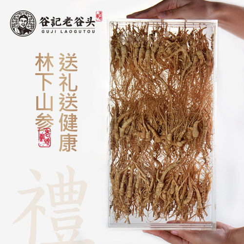 老谷头人参 山参量贩礼盒 吉林长白山林下参吉林东北特产 - 图2
