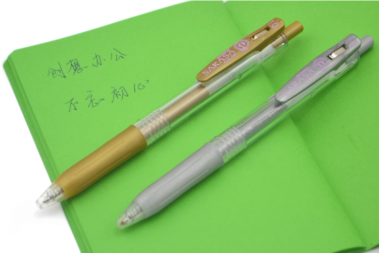 日本ZEBRA Sarasa CliP斑马中性笔 签字笔JJ15金色银色1.0mm 13色 - 图2