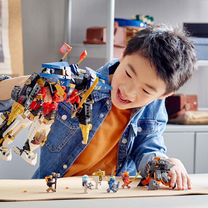 LEGO乐高幻影忍者系列71765忍者超级组合机甲男女孩益智积木玩具 - 图1