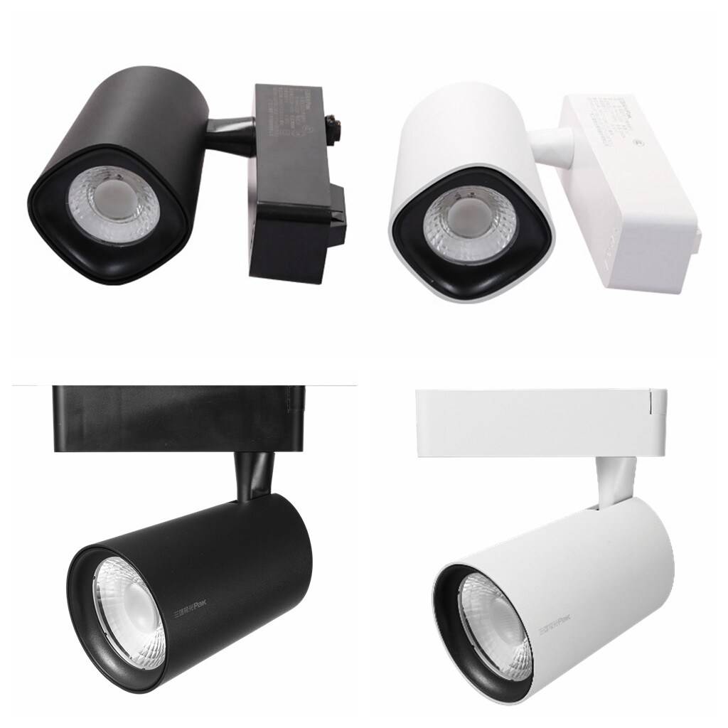 三雄极光led轨道射灯导轨射灯cob女装服装店商用可调节高显色35瓦