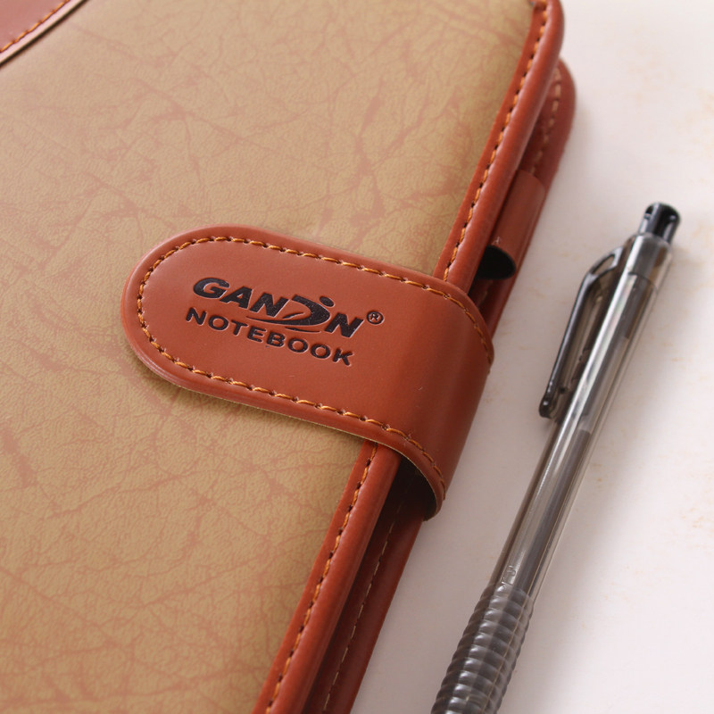 Gancin 商务记事本A5笔记本仿皮日记本办公用品皮面本A6小本子定做定制印LOGO文字名称,淘宝优惠券,粉丝福利购,淘宝优惠卷