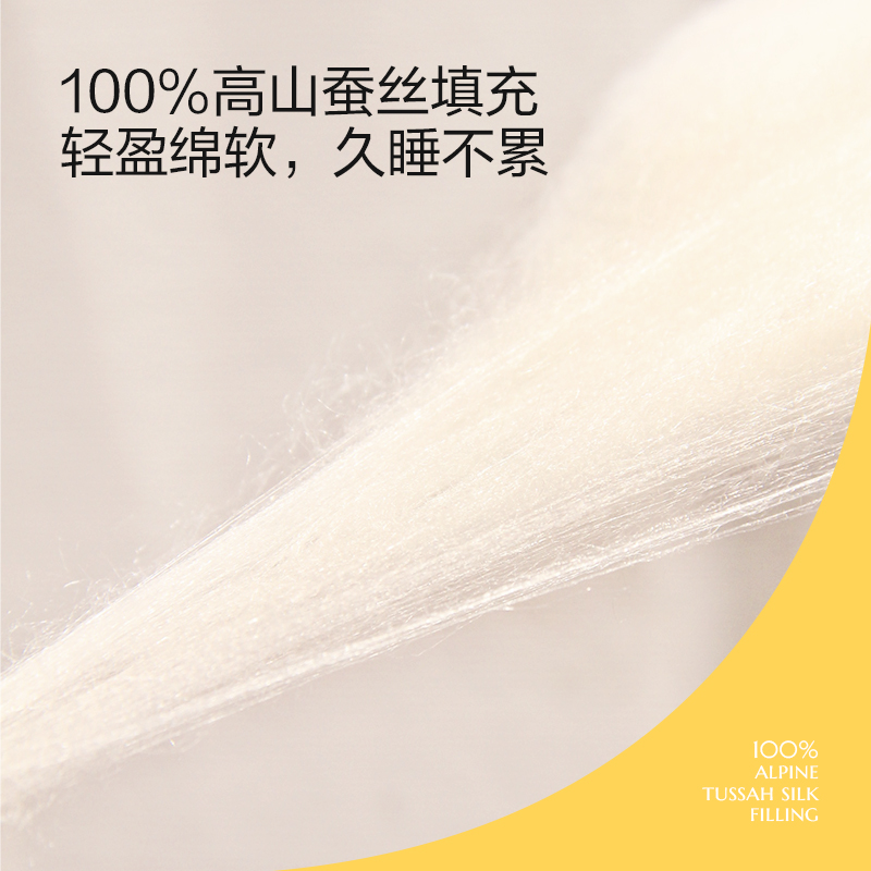 太湖雪抗菌面料a类春秋100%蚕丝被 太湖雪蚕丝被
