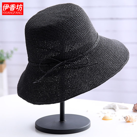 Lafite handmade beach foldable women's straw hat