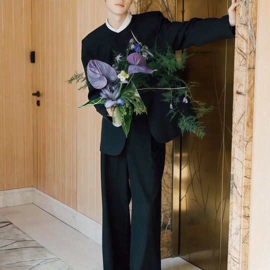 The textured men's engagement clothes are here