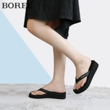 Модные женские тапочки, антибактериальные нескользящие износостойкие мюли, подходят для носки на улице, 2022, средний каблук, с перемычкой между пальцами