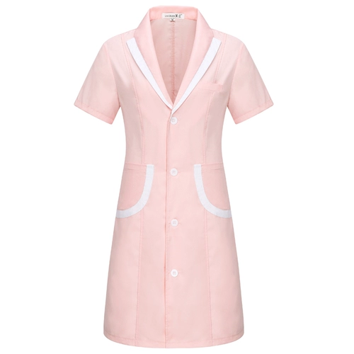 Летний комбинезон, модная униформа медсестры, белый халат, короткий рукав, в корейском стиле, для салонов красоты