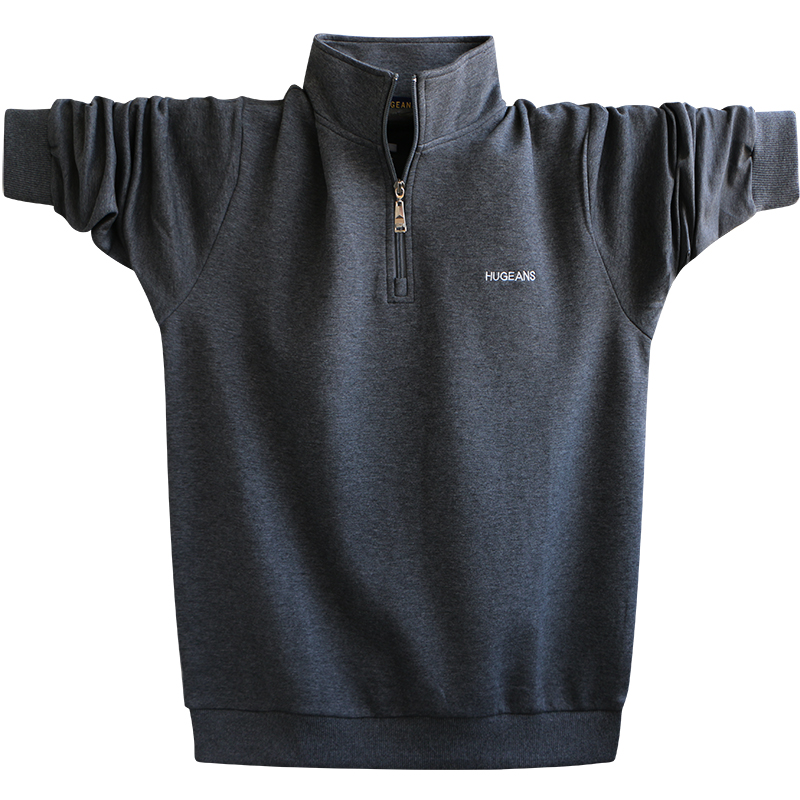 春秋款长袖立领外套男装加肥胖男士卫衣经典简约款宽松装打底衫,淘宝优惠券,粉丝福利购,淘宝优惠卷