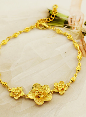 首饰young砂金三件新娘结婚花朵