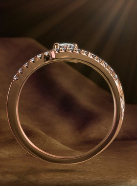 缘定三生婚戒镀YoungS925戒指