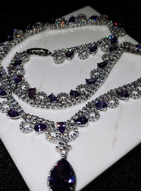 吊坠young小红书之泪微镶满钻女