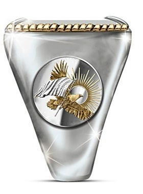 yong臻荣纪念美国酋长鹰西部戒指