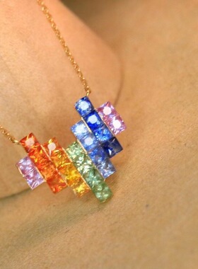 新款糖果无边心形吊坠项链女