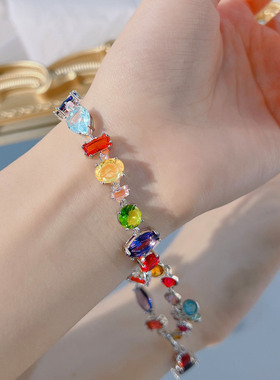 方块糖果水晶手链女ins小众