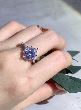 欧美风圆形超闪戒指饰品大钻石