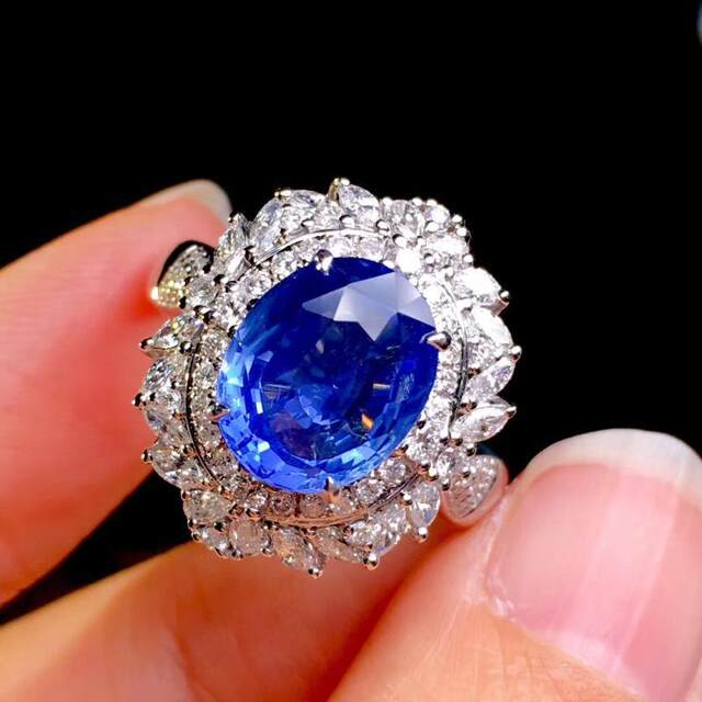 Sri Lankan Cornflower Sapphire Ring Jewelry
