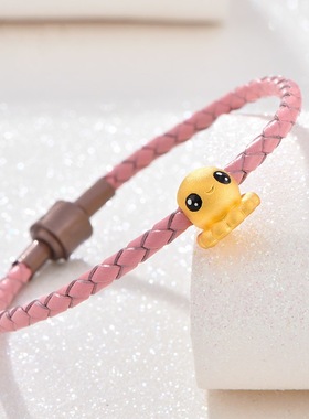 young老挝砂金镀黄金青蛙手链