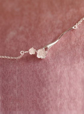 young桃花枝文艺清新中国风花朵