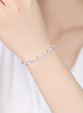 Young925银手链女韩版