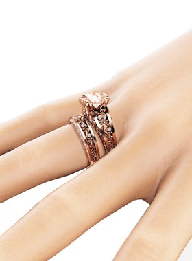 欧美Youngwish香槟色宝石订婚