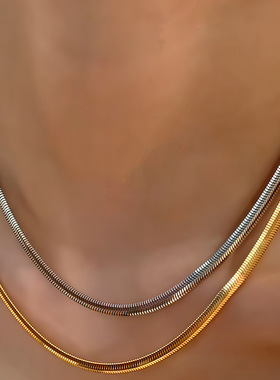 编织男女蛇骨项链厚款柔软