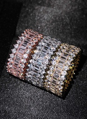 戒指young跨境货源女排钻满钻