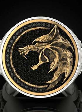 欧美风复古男士戒指