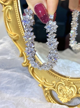 ins太阳花高级感钻石花朵手饰