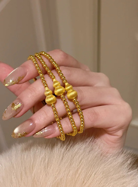 新中式国风版拉丝葫芦手链